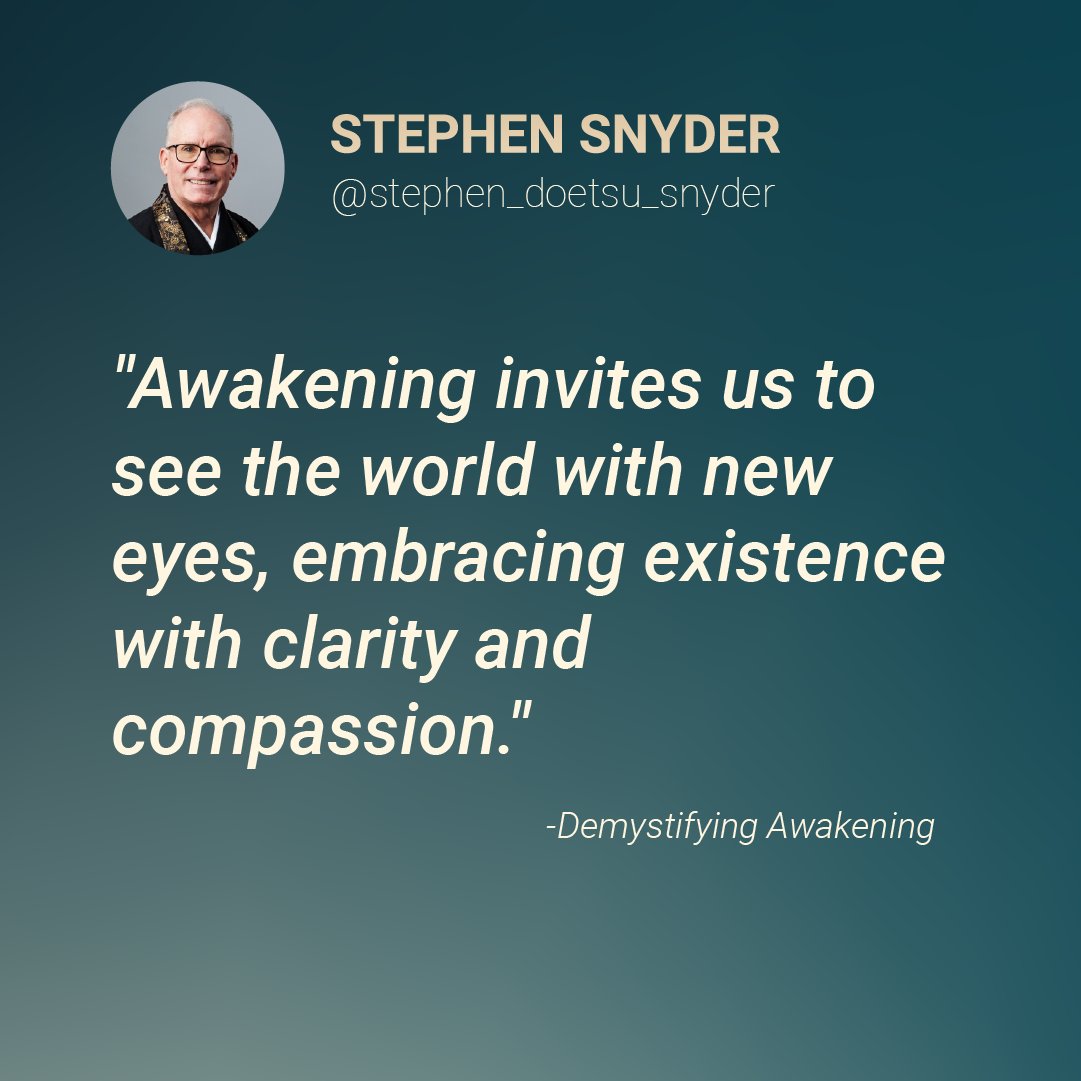 Mugen_Roshi's tweet photo. Awakening is akin to seeing the world through a new lens, where everything is perceived with enhanced clarity and deeper compassion.
#mindfulness #awakethesoul #buddhateachings #higherawakening
https://t.co/O6ID7UfMib https://t.co/IBdDlSsYb3