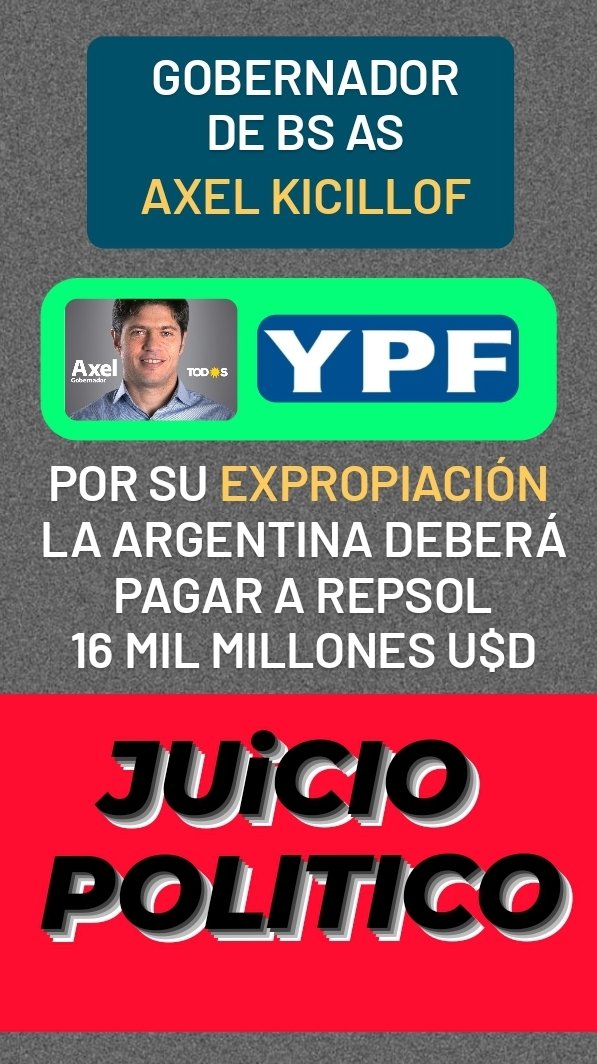 clemente0101's tweet photo. #Argentina #Justicia #YPF #TodosJuntos #gobernador #BuenosAires https://t.co/ew7kyCYbjx