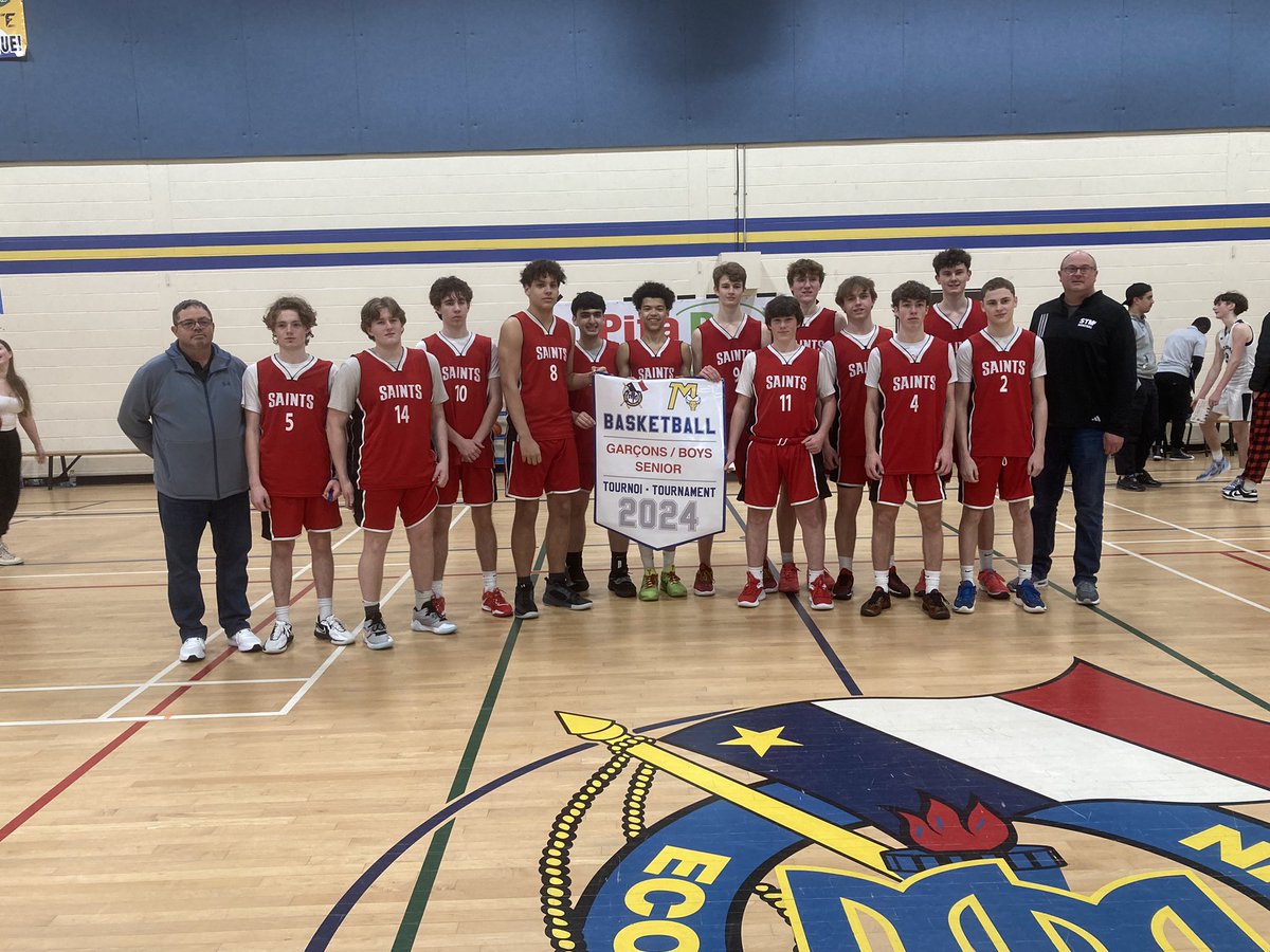 Tournament Champs! #SaintsBBall #STMProud