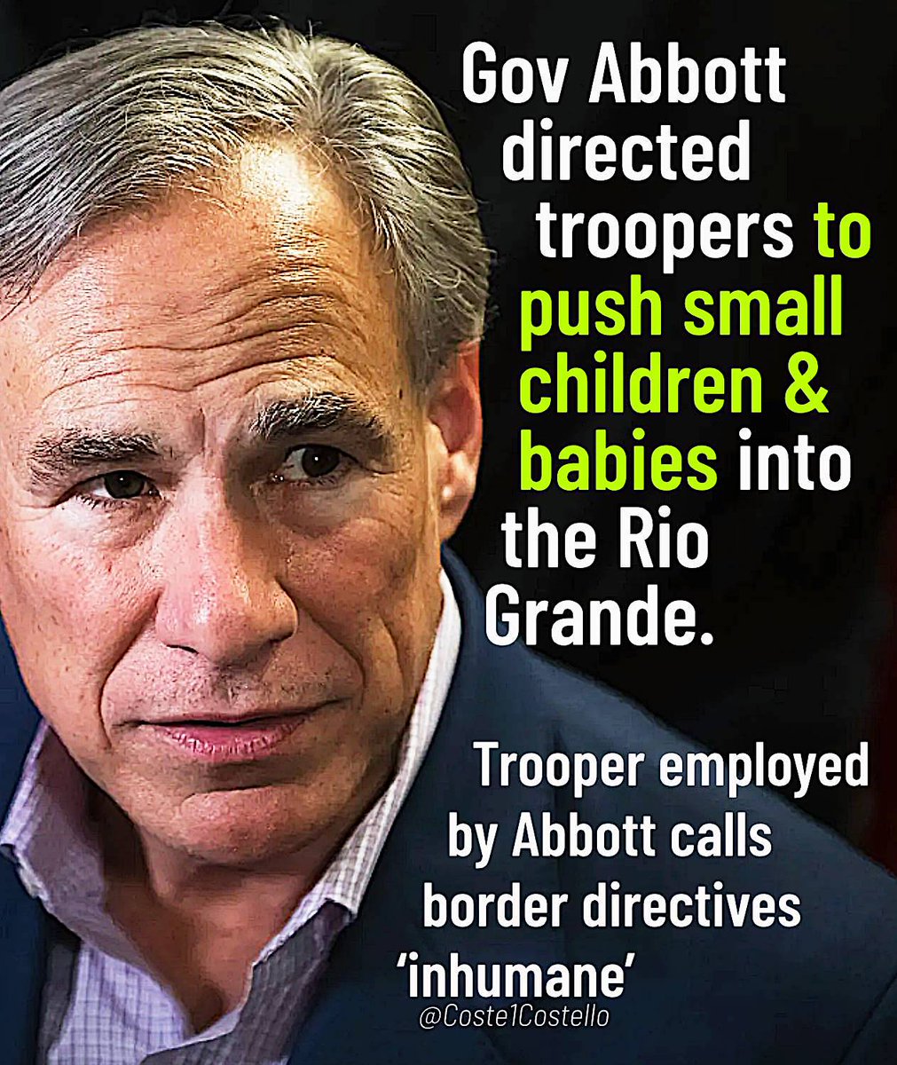 🧰🧰🧰BREAKING🧰🧰🧰
1 Woman and 2 children DIE crossing Rio Grande as Gov Greg Abbott's Texas Guard troops block US Border Patrol from rescuing them 

👀Read about it: nbcnews.com/news/us-news/w……