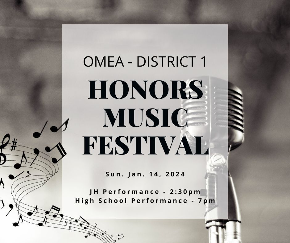 RangerRoundup's tweet photo. Good Luck to all of our Rangers who will be participating in the OMEA District 1 Honors Festival today. This is a huge accomplishment and honor for our musicians! #WeAreNorthwood #RecognizingRangers https://t.co/KtdnLsdkhV