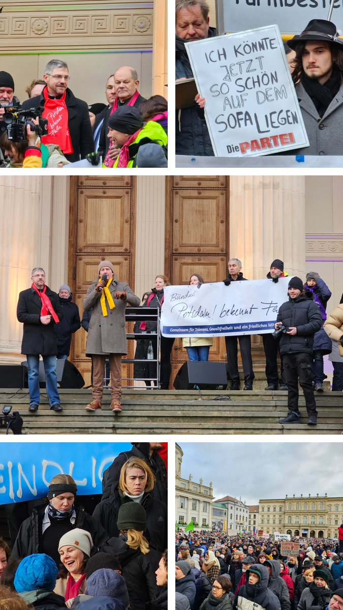 Danke #Potsdam, dass Du Farbe bekennst.
Alle demokratischen Parteien, der @Bundeskanzler &amp; @ABaerbock waren dabei.
#fckafd #PotsdambekenntFarbe
