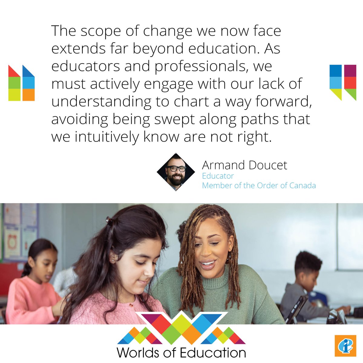 ❓ #AI in education - Should it be banned or can teachers use it to amplify learning?

<a href="/DoucetArmand/">Armand Doucet C.M.</a> shares his classroom experience and calls for a collective reflection on how teachers can make the most of AI and educate for responsible use of AI.

➡️ eiie.io/3HdhGDc