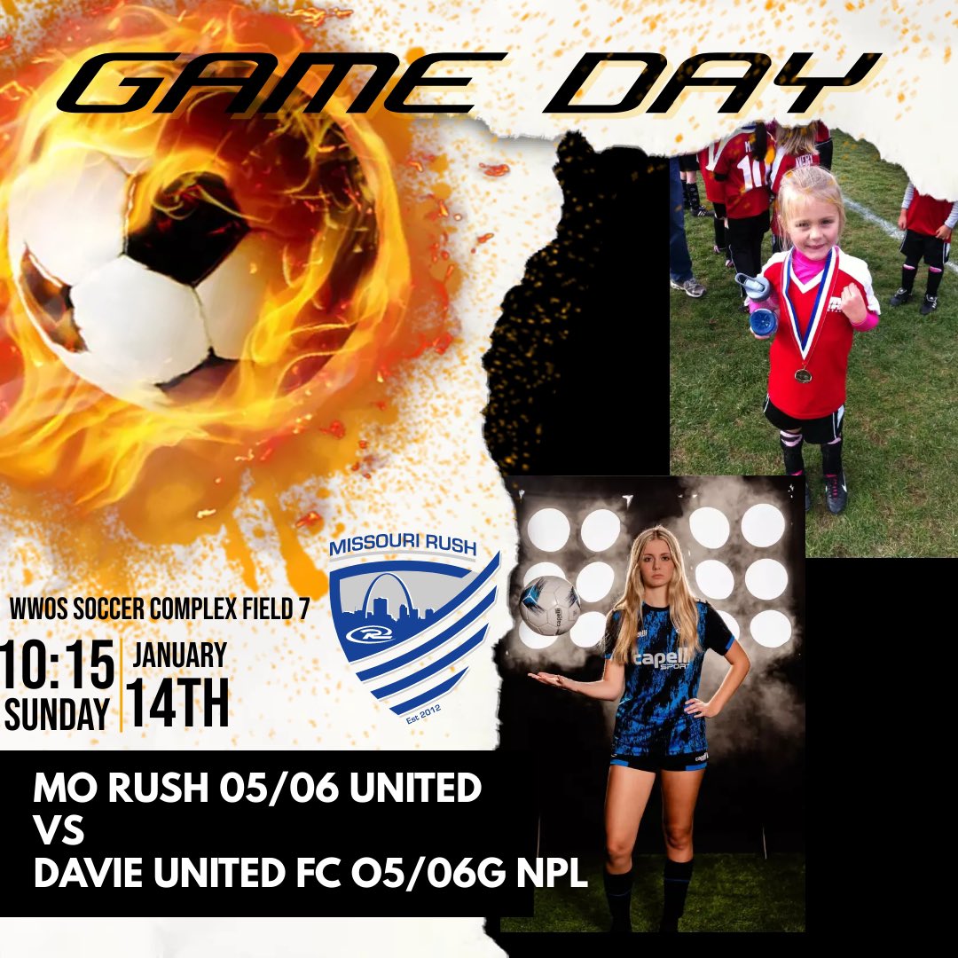 Game Day!!!
🏟️WWOS Soccer Complex Field 7
⌚️10:15am