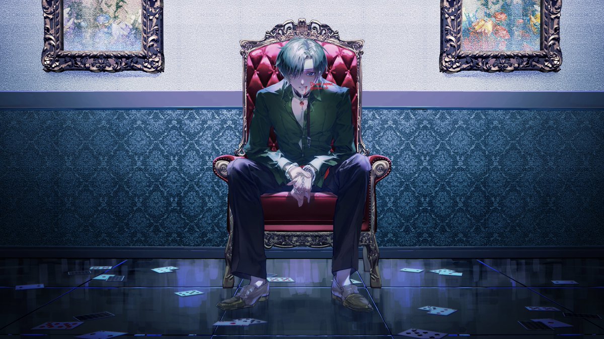 plum_iK's tweet photo. カミカゼミュージック様のチャンネルにて敦（CV:Reヒト）様の疑心暗鬼歌ってみた動画のイラストをお手伝いをさせていただきました！
歌声も動画もクールに仕上がっていてとても素敵なのでぜひご視聴ください！
https://t.co/qqPnF0cSDf https://t.co/sXvEkW5r4o