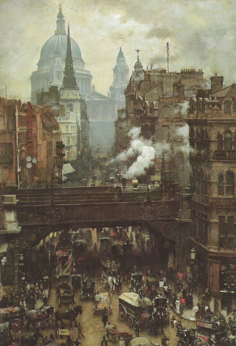 oldlondonnow's tweet image. St Paul’s and Ludgate Hill #London 1887
William Logsdail
(Private Collection)
#CityofLondon
#Art
#History