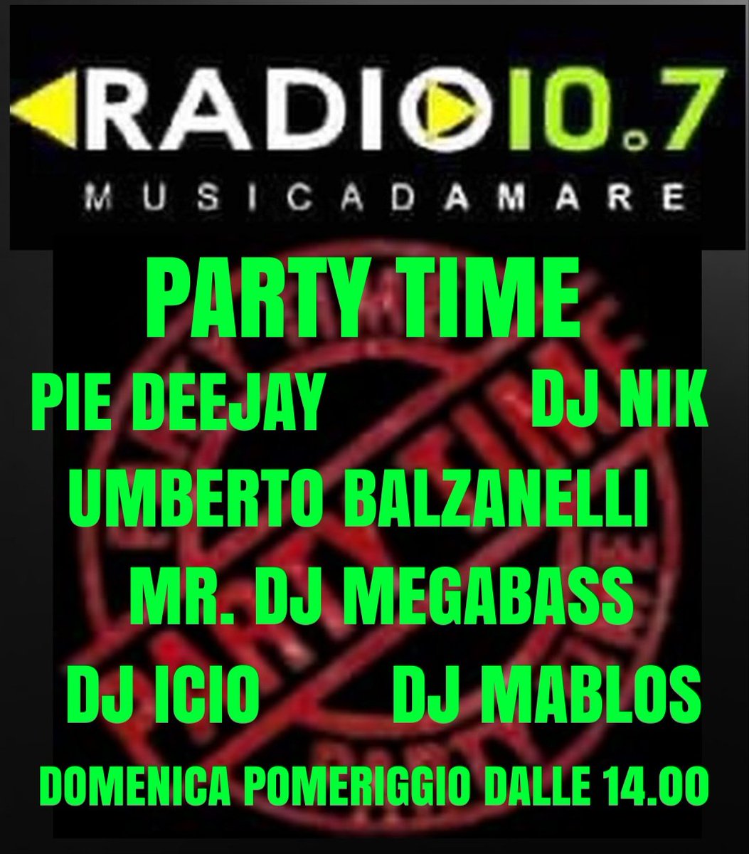 lordraiden77's tweet photo. Ciao a tutti.... appuntamento con tutta la crew del party time vi aspetta alle 14.00
#instadj #radio #webradio #lombardia #dj #eventi #fans #vigevano #musica #programmiradio #radio10punto7 #speaker #italia #instadjs #followme #followmypage #prada #nazionaledj #weekend https://t.co/IckJRlKsVJ