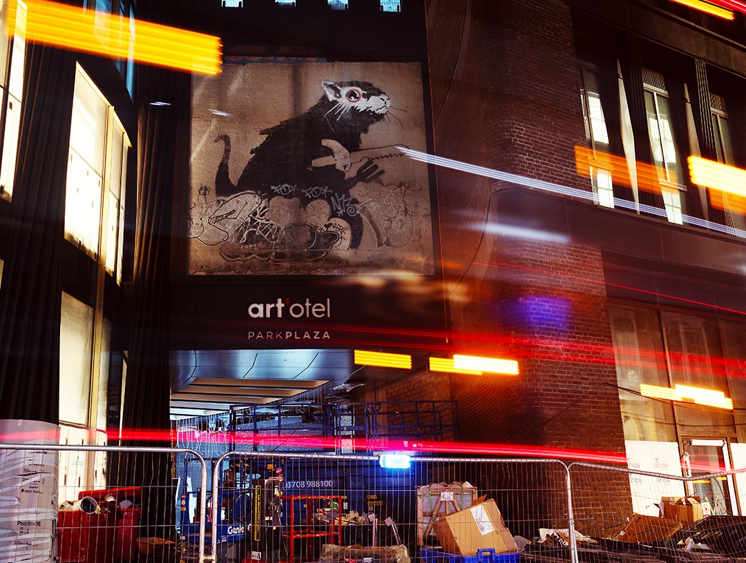 Rat is in the bin lorry.  Foundry rat, Banksy 2003. photo <a href="/NoLions/">Nolions InEngland</a>, Jan 2024