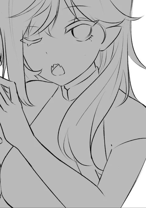久々に描いてたけどバランス悪すぎて己にキレてる 