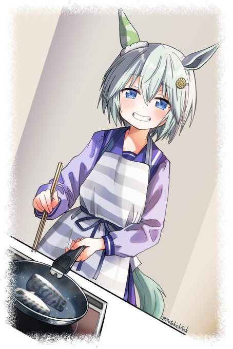 鯖焼いてるセイちゃん