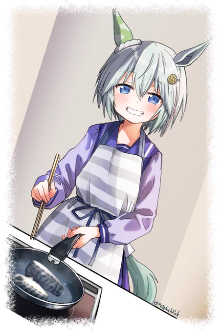 鯖焼いてるセイちゃん