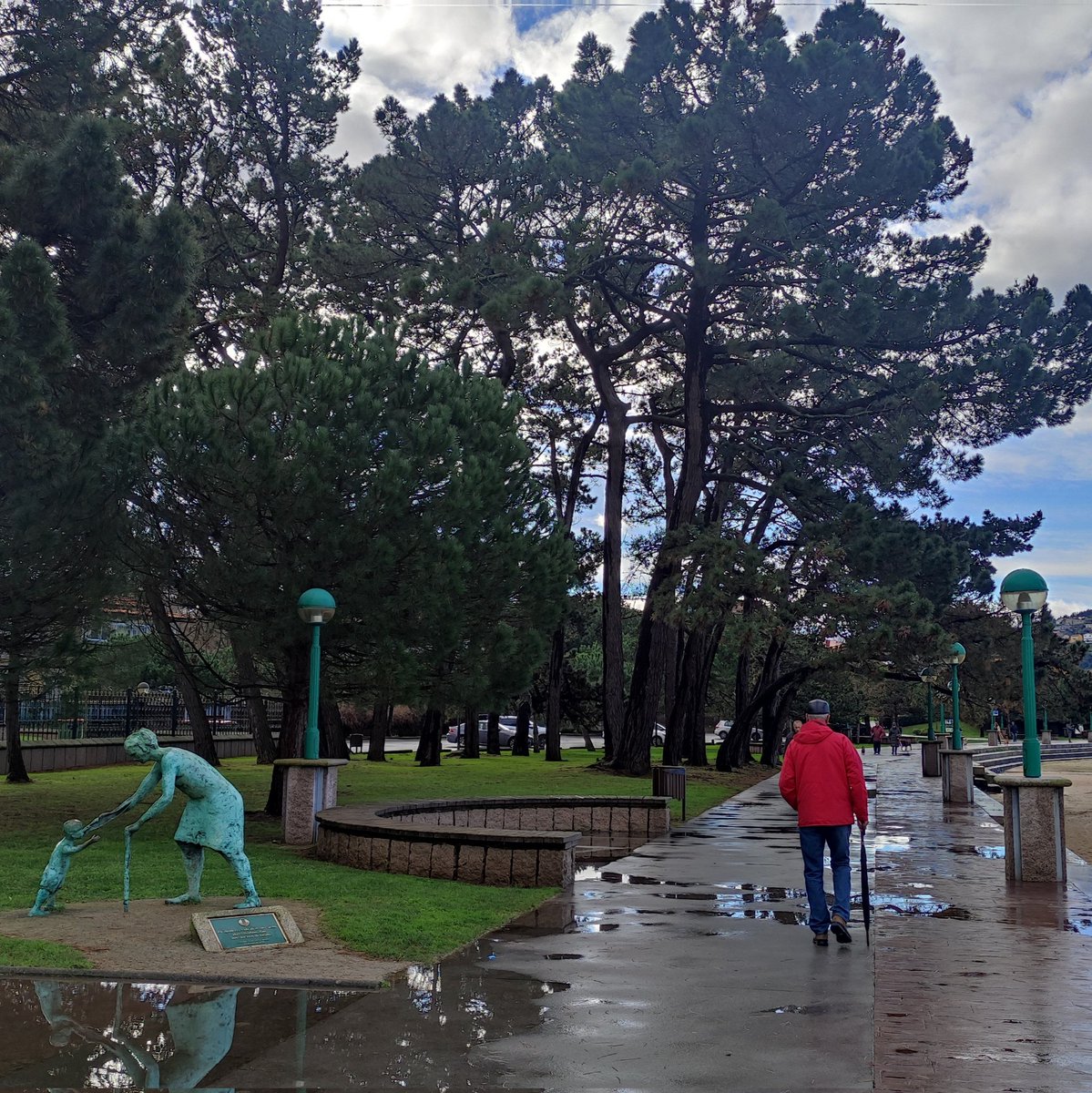 obandullo's tweet photo. Procesionaria no paseo marítimo de Santa Cristina no @ConcelloOleiros | Está no piñeiral pegado á estatua homenaxe aos avós | Coidado cos vosos cans.
#procesiona https://t.co/k58ZS1bz0w