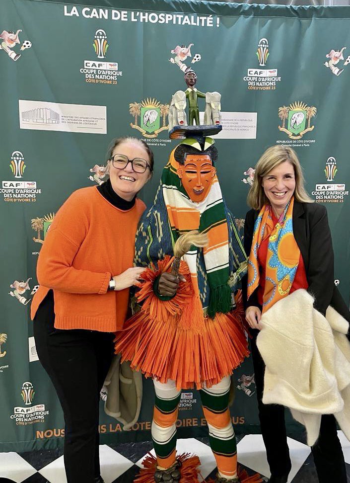 Asducreux's tweet photo. Merci au Consulat de Côte d’Ivoire à Paris pour cette belle soirée d inauguration de la #CAN2023 #CAN2024 . Félicitations aux éléphants pour cette première victoire.
@CAN2024live @CalaoPartenair2 @ChristineMarco_ @IssiakaKonate09 @abidjan_net @BrutAfrique https://t.co/7mTam71K8w