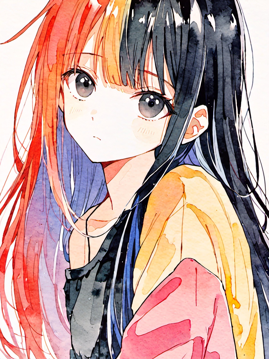 CocoaUI1's tweet photo. 黒橙髪 https://t.co/7HCRhOideB