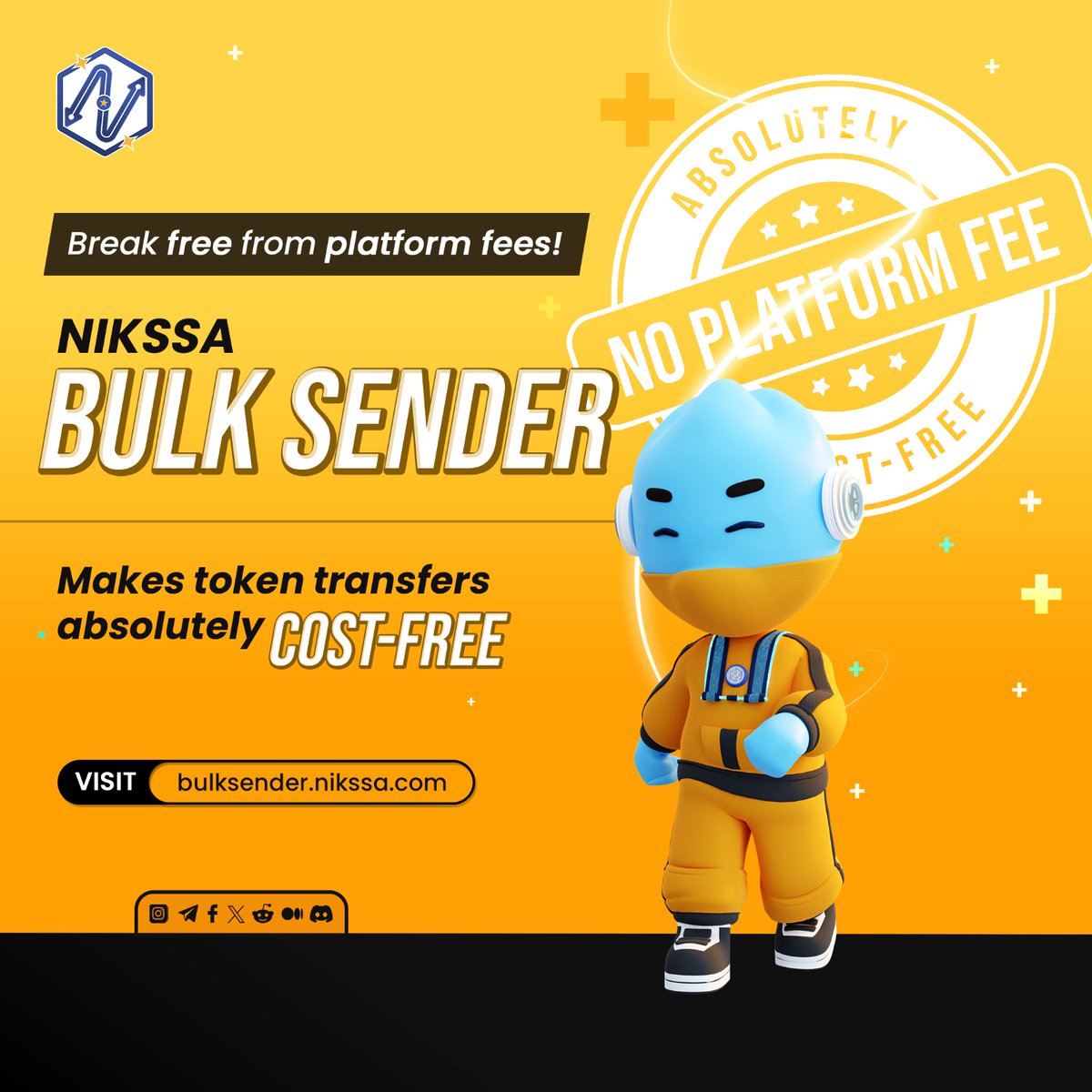 Nikssa_official's tweet image. Break free from platform fees!🎉
Nikssa Bulksender – absolutely fee-free for all your token transfers. 🚀💸
Try now: bulksender.nikssa.com

#bulksender #nikssa $NKS #tokentransfertool #tokenbulksender