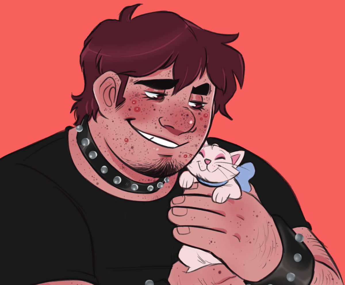 itsalola07's tweet photo. @JenosonTwit THEY WILL! they're both surprisingly cat people. 🤭 https://t.co/2hSmOpUlFJ