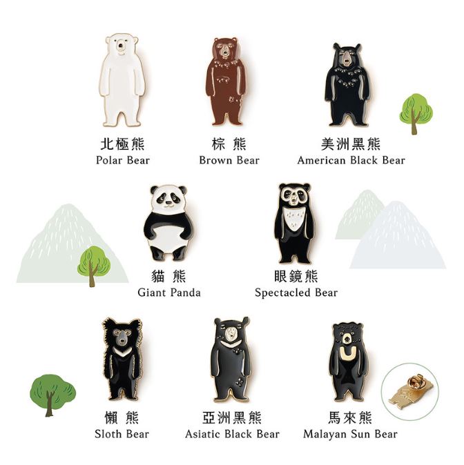 Kinocbth's tweet photo. 🐻🐻❄️🐼เข็มกลัดโลหะคุณหมีคอลเลกชั่นใหม่จากไต้หวัน มีทั้งหมด8ลาย ราคาอันละ 169 บาท
ส่วนเข็มกลัดน้องแมวดำก็ยังมีสินค้าอยู่นะคะ จำหน่ายที่สาขาพารากอนเท่านั้นค่ะ
#หมีดำไต้หวัน #Formosan #臺灣黑熊 https://t.co/JLknYMU3B3