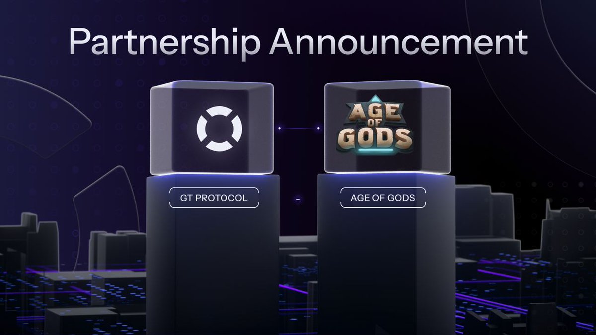 GT_Protocol's tweet photo. ⚡️ AgeOfGods & GT Protocol Partner Up ⚡️

🎮 @AgeOfGodsnet, the Play to Earn game loved by 30,000+ holders, is taking a giant leap as the world's first Play to Travel game! With AOG tokens, you'll soon have the ability to book hotels globally.

📈 Listed on KuCoin and Gate, AgeOfGods holds a prominent place in the crypto space.

GT Protocol brings AI web3 investments, trading, and NFT management, enhancing AgeOfGods' gaming experience 🦾

Get ready for a new era of gaming and tech synergy🌟