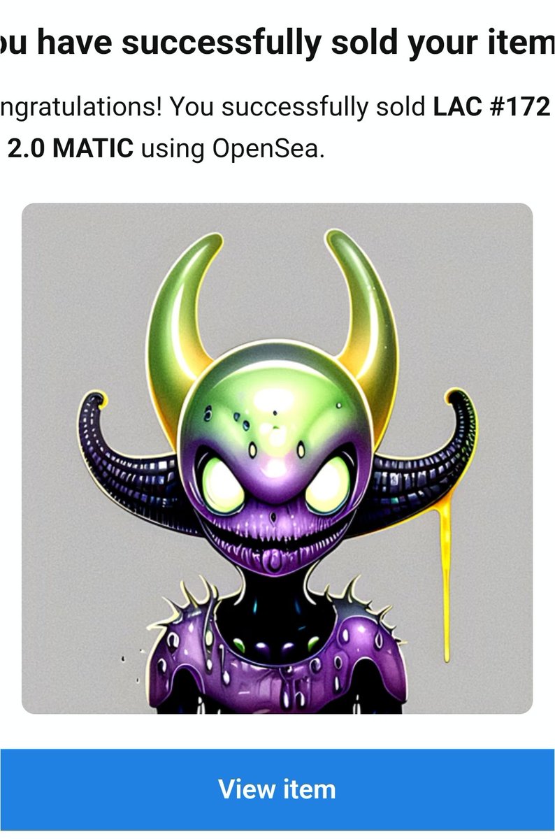 🎉🎉 SOLD 👽🔥🎨 

Lets goo LoCo Alien #172 had found a New Home 🛸 ThankYou <a href="/WorldofDoodlez/">ᗯOᖇᒪᗪ Oᖴ ᗪ👀ᗪᒪEᘔ</a> Welcome to the LoCo Family 🫶🏼 #LetzGetLoCo 

Only 2 more Holders now until series 2 drops. Join us Here ⬇️
👽(LAC)
opensea.io/collection/loc…
  - 
#NFTCommunity #NFTsales
#NFTs #nftart