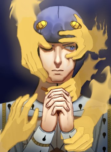 chiselikecheese's tweet photo. Art trade with my friend because yes 🤫🧏 #brunobucciarati #arttrade #JoJosBizarreAdventure #jjbafanart #Yes https://t.co/kJC1BSrnnv