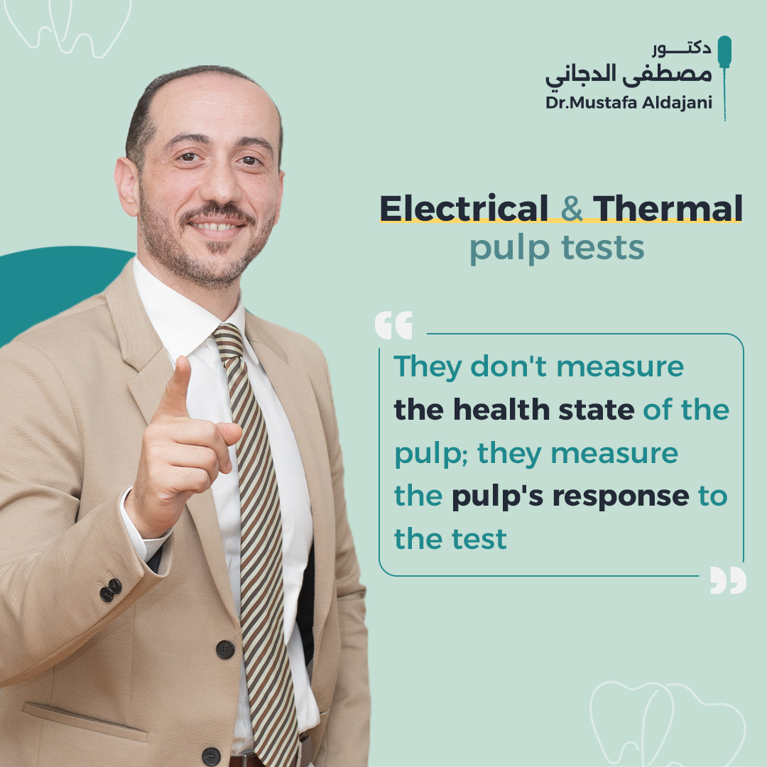 Let's know more about Electrical & Thermal pulp tests.

#Dr_Mustafa_Aldajani #endodontist #dentists