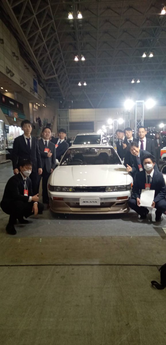 TIST_Automobile's tweet photo. オートサロン終了しました！
シルビア大盛況でした❗
会場で見に来てくださった方、ありがとうございました❗#筑波研究学園専門学校　#整備士国家資格　＃自動車整備大学校　#自動車整備　#自動車整備専門学校　#板金　#塗装　#自動車修理　#自動車整備士　#国家資格整備士　#メカニック　#tist https://t.co/D9xme0M6KV
