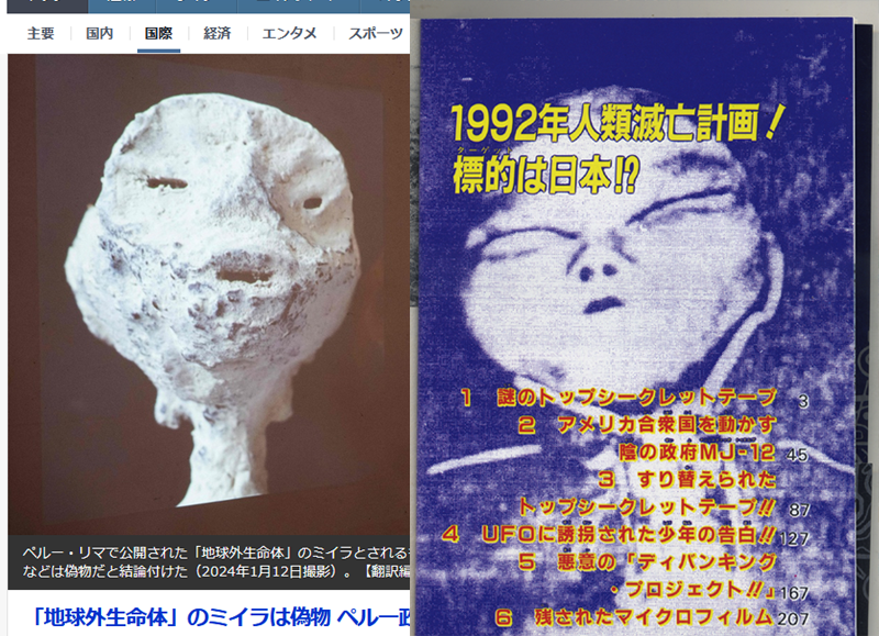 ペルーの宇宙人ミイラを見ると、なんとなくマリーナ・ポポビッチさんの