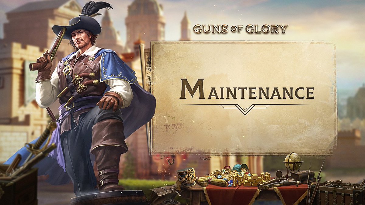 Musketeers!

The update maintenance for the new version is scheduled for January 15th from 06:00-07:30 (UTC+0).

Please notice that you will not be able to enter the game during this period.

#Gunsofglory #mobilegame