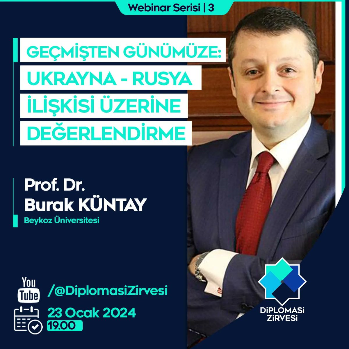 VI. Diplomasi Zirvesi Süreci Başlıyor! Diplomasi Zirvesi, 15 Ocak - 15 Şubat arası Zirve Öncesi Webinar Serisinde alanında uzman akademisyenleri ağırlıyor! YouTube kanalımızda canlı yayınlanacak olan webinarları kanalımıza abone olarak takip edebilirsiniz youtube.com/@DiplomasiZirv…