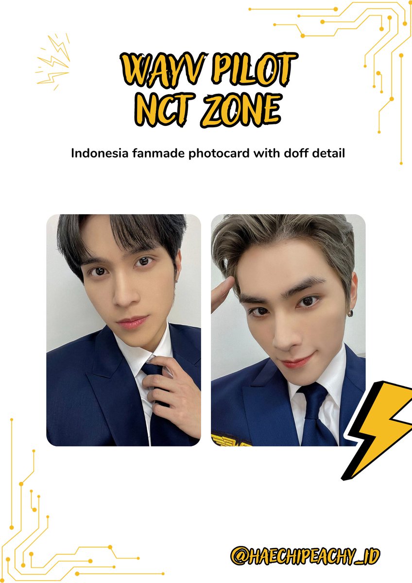 NCT ZONE 'PILOT' FANMADE PHOTOCARD
NCT 127 NCT DREAM WAYV <a href="/haechipeachy_id/">GO HAECHIPEACHY || INA GO OPEN MEMBER</a> 

💰 5k/ea

• set nct 127 : 25k DP 15k
• set nct dream : 25k DP 15k
• set wayv : 8k

✅ bersih ina
✅ ina fanmade
❌ packing adm
📍 GO Line, Tasikmalaya jabar

DM FOR ORDER!