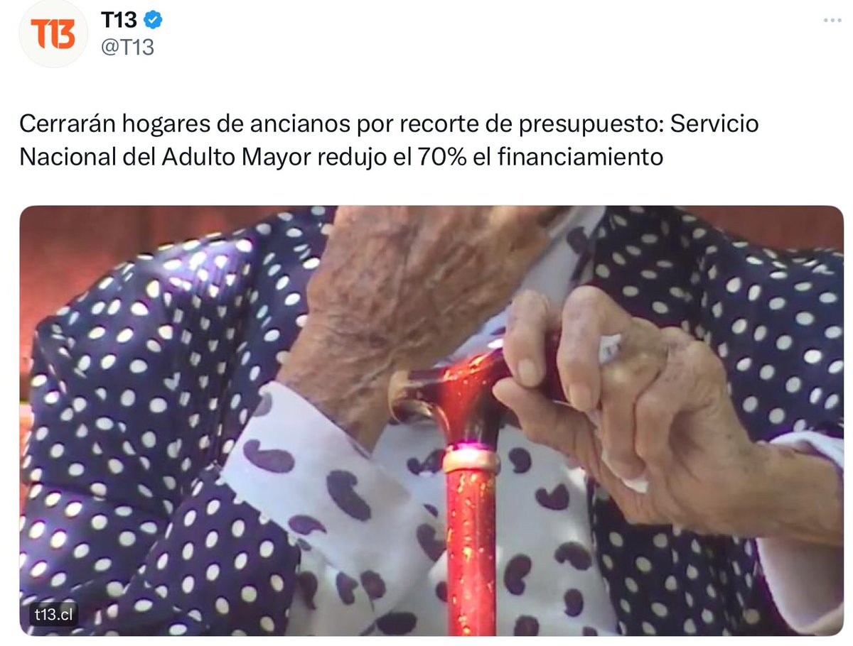 Que tragedia este desgobierno nefasto, espero que sus votantes estén disfrutando lo que eligieron…Pero para robar no les falta. | Cerrarán hogares de ancianos por recorte de presupuesto: Servicio Nacional del Adulto Mayor redujo el 70% el financiamiento