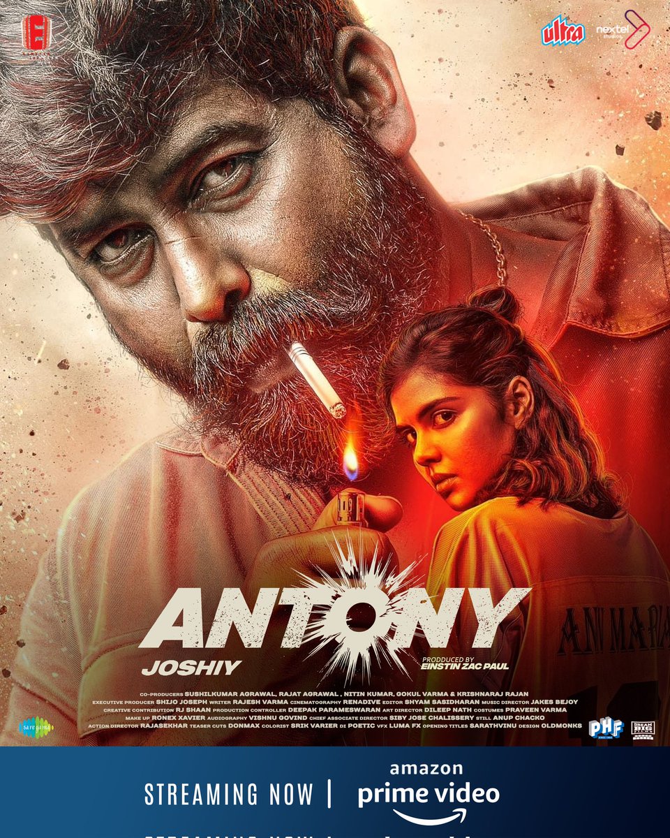 #Antony Is Now Streaming On <a href="/PrimeVideoIN/">prime video IN</a>

<a href="/kalyanipriyan/">Kalyani Priyadarshan</a> <a href="/JosephGeorge07/">JojuGeorge</a>
#Joshi #JojuGeorge #KalyaniPriyadarshan
