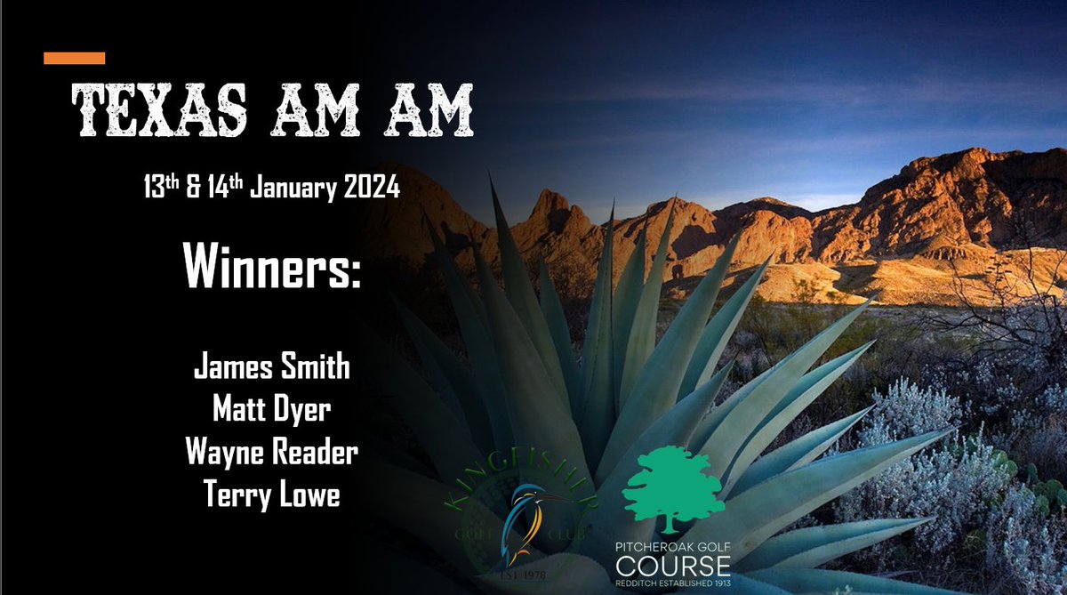 ClubRedditch's tweet photo. Congratulations to: James Smith, Matt Dyer, Wayne Reader &amp; Terry Lowe, for winning the Winter Texas AM AM, well done to all that played yesterday Pitcheroak Golf Course, in great conditions TBH! #golfinworcestershire #wintergolf #golfinredditch #texasamam https://t.co/23RxTN7L8r