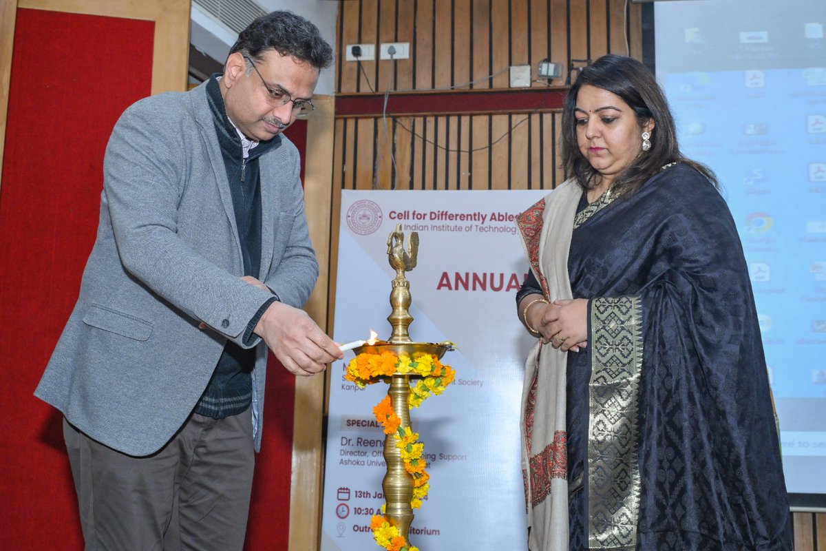 IITKanpur's tweet image. IIT Kanpur observed the Annual Day of the institute’s Cell for Differently Abled Persons (CDAP) on January 13, 2024, highlighting the significance of the day by focusing on the use of sign language.

#differentlyabled #signlanguage #InternationalDisabilityDay #IITKanpur #iitk