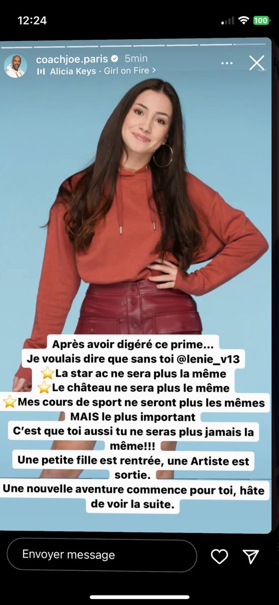 annesow06's tweet photo. Mais coach joe c’est encore pour nous faire pleurer ??? Je suis pas remise du départ de Lénie qu’il nous dit ça.. 😭😭😭 et c’est repartie 😭😭😭#StarAcademy #Lenie #TeamLenie https://t.co/Ksuk5ChGG7