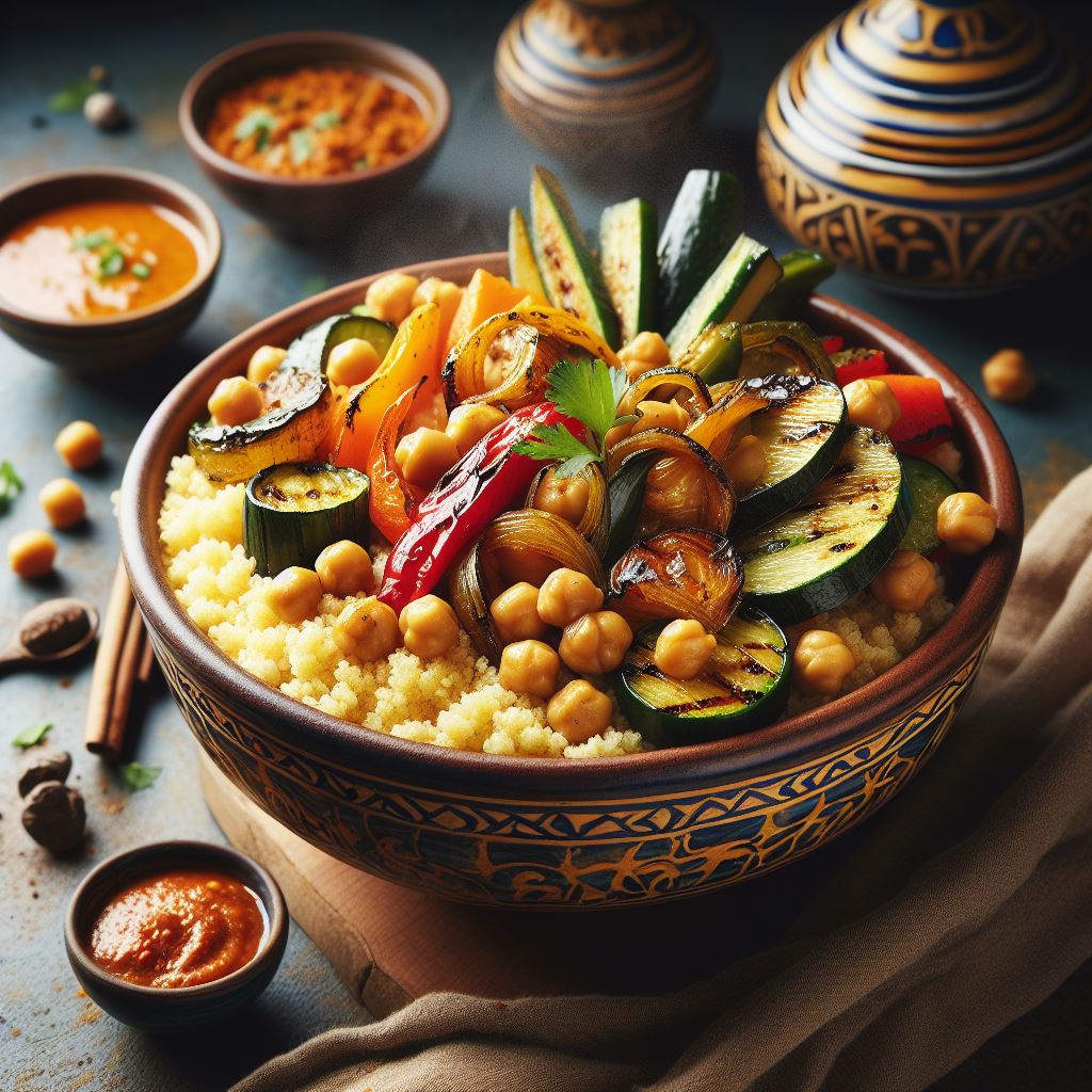 SoukHabibi's tweet image. Creëer jouw perfecte #couscous bowl, boordevol groenten en smaak! 🌽🥒🍅 Combineer gegrilde groenten, verse kruiden en een heerlijke dressing voor een explosie van smaken en texturen. Gezond eten was nog nooit zo lekker! 😋🍚

#gezond #nederland #veganfood