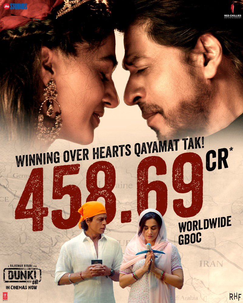 pooja_dadlani's tweet photo. Our heart melts everytime we see your love growing at the Box Office! ❤

Book your tickets right away!
https://t.co/PgfDYHfQ1u

Watch #Dunki - In Cinemas Now! https://t.co/tsP1FxVa72