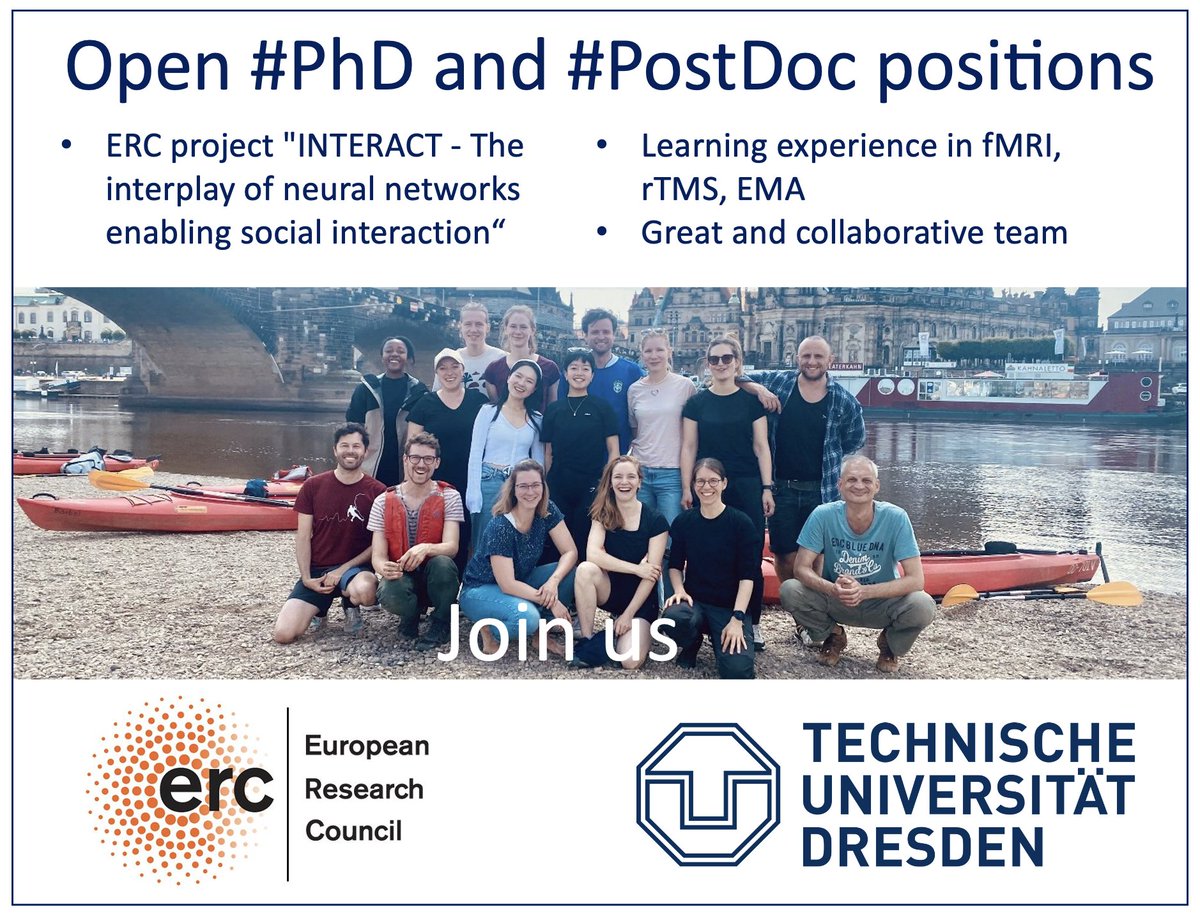 Philipp Kanske (@pkanske) on Twitter photo Join our ERC project "INTERACT - The interplay of neural networks enabling social interaction" as PhD student or PostDoc. DM me with questions.
- Thanks for sharing -
<a href="/bioDGPs_DGPA/">Psychology & Brain</a> <a href="/DGPs_JuMis/">DGPs JuMis // ECRs</a> <a href="/SANS_news/">SANS</a> <a href="/S4SNeuro/">Society for Social Neuroscience</a> <a href="/OHBM/">OHBM</a> <a href="/ERC_Research/">European Research Council (ERC)</a> <a href="/ResearchGermany/">Research in Germany - Initiative of the BMBF</a> tud.link/uim3 Join our ERC project "INTERACT - The interplay of neural networks enabling social interaction" as PhD student or PostDoc. DM me with questions.
- Thanks for sharing -
<a href="/bioDGPs_DGPA/">Psychology & Brain</a> <a href="/DGPs_JuMis/">DGPs JuMis // ECRs</a> <a href="/SANS_news/">SANS</a> <a href="/S4SNeuro/">Society for Social Neuroscience</a> <a href="/OHBM/">OHBM</a> <a href="/ERC_Research/">European Research Council (ERC)</a> <a href="/ResearchGermany/">Research in Germany - Initiative of the BMBF</a> tud.link/uim3
