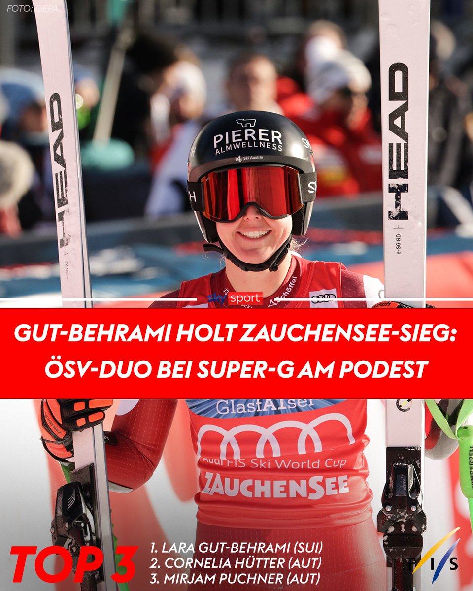SkySportAustria's tweet photo. Erneut eine starke Leistung der ÖSV-Läuferinnen! 🇦🇹 Conny #Hütter und Mirjam #Puchner fahren aufs Podest! 💪
Alle Infos 👉 https://t.co/E0FdOSAy1I
#SkySport #SkiAlpin #SuperG #Zauchensee https://t.co/5YXxazY6MP