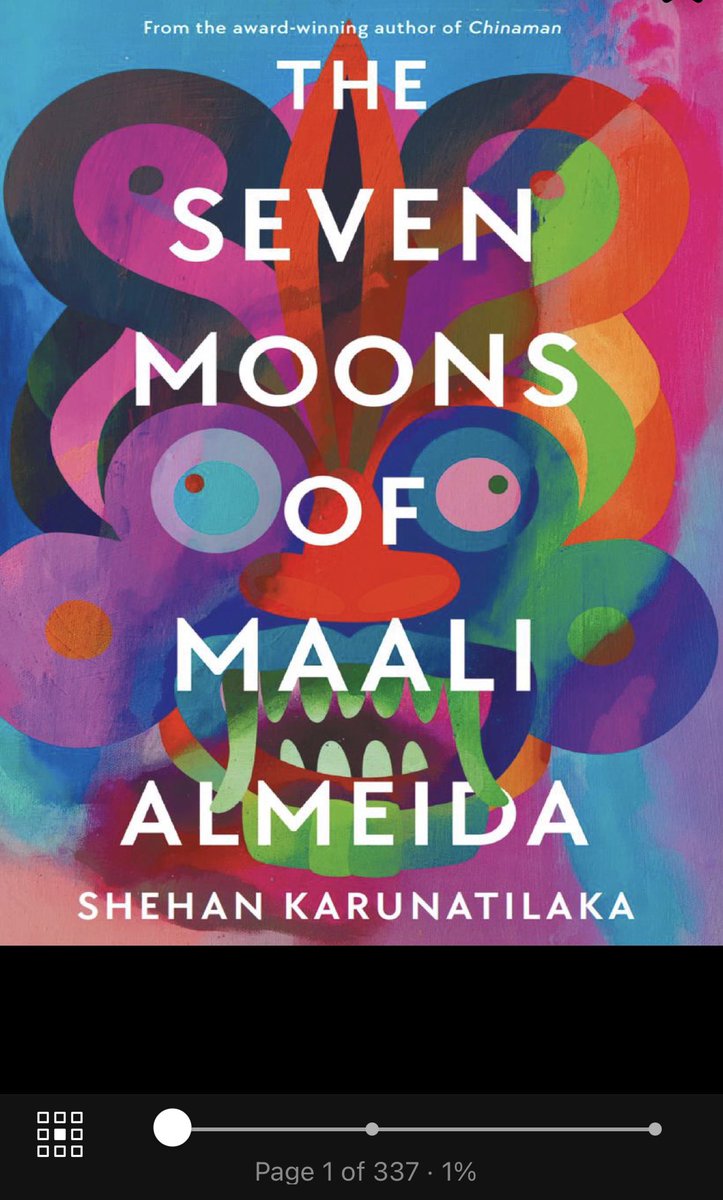 2. The Seven Moons of Maali Almeida  by Shehan Karunatilaka 
@HTBrunch 
#BrunchBookChallenge 
#PathPoetsSociety