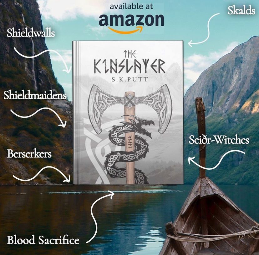 Want to know more about The Kinslayer? Here are a few takeaways that live in The Fleshed Lands. Skol! 
#norsefantasy #vikingfantasy #vikings #shieldmaidens #berserkers #shieldwalls #seiðr #aussieauthor #indieauthor #selfpublished #norsemythology

amzn.asia/d/bJDRn5