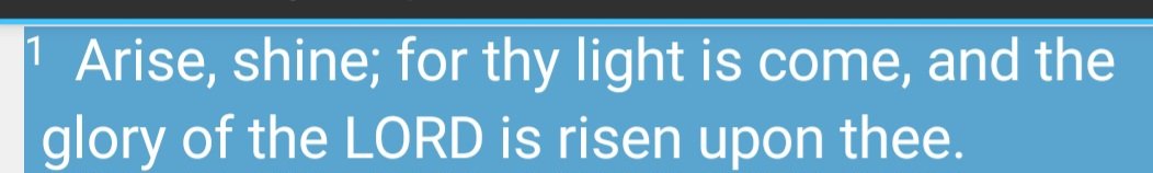 AROMAWAN's tweet photo. Isaiah 60:1 https://t.co/ZUnD8FOeq3