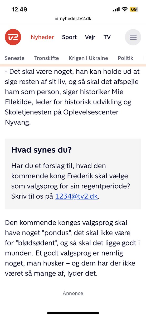 oliver_riber's tweet photo. Det skal være kort, det skal have pondus og være noget han kan sige resten af sit liv?

Kan ikke se det skulle blive andet end: “Come on now” https://t.co/bx8EiWsIOr