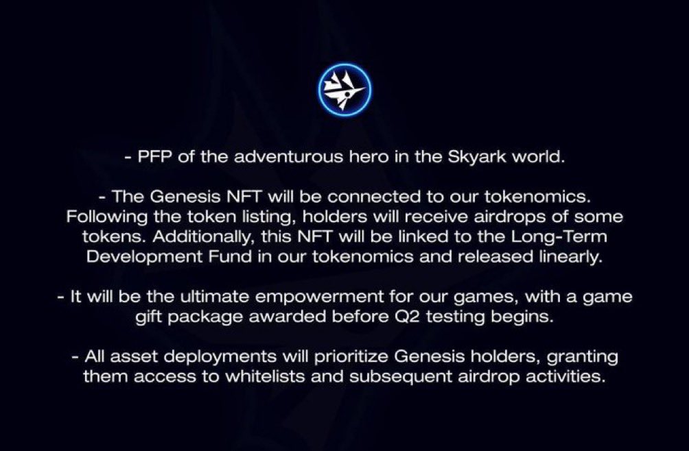 Gentle reminder that Collabs for <a href="/SkyarkS/">SkyArk Universe</a> Genesis pfp collection is live and trust me this would be huge 😉
Turn on the notification bell 🔔 and stay tuned for more info 🤝