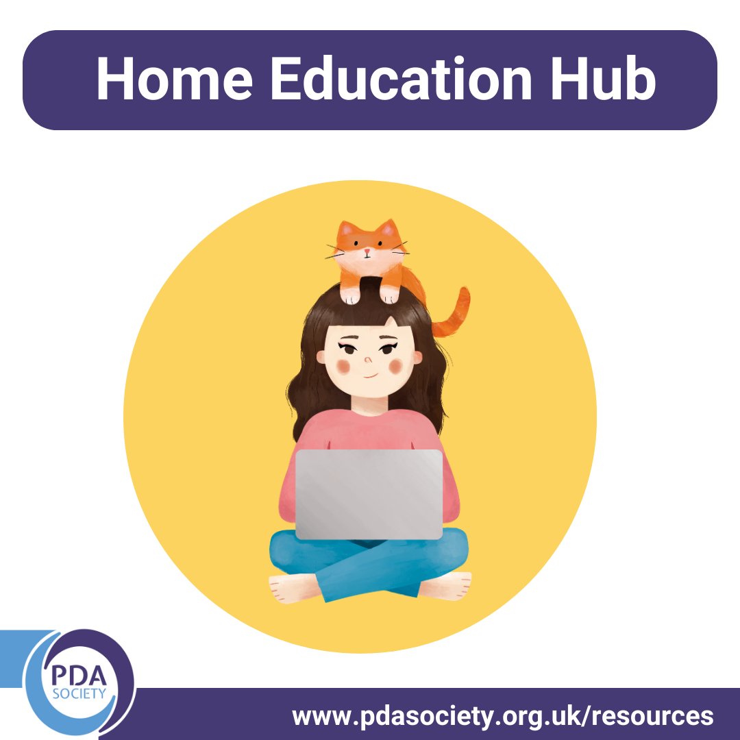 Many of you have told us that you're supporting children who struggle to go to school.

In case it's helpful to you, here is a link to our home education resources on our website: pdasociety.org.uk/resources/home…

#PDA #HomeSchool #HomeEducation