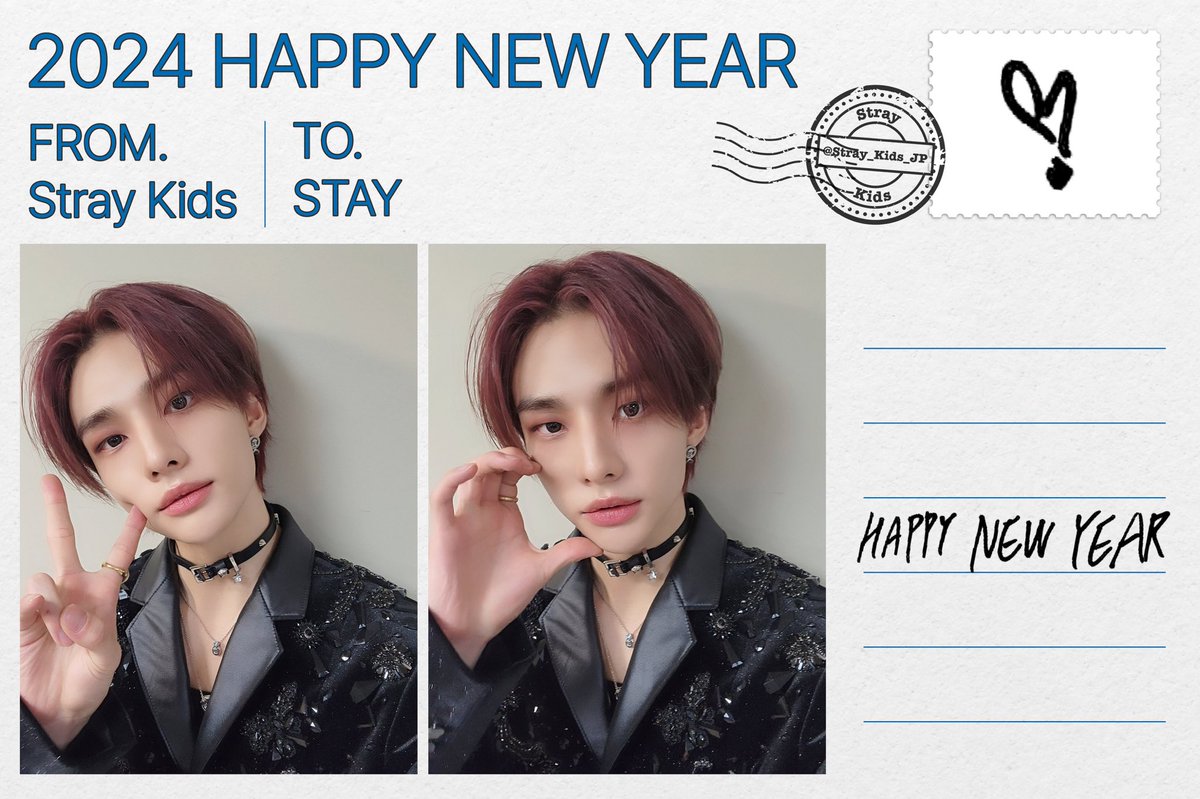Stray_Kids_JP's tweet photo. STAY❣️❣️

スキズから新年のご挨拶申し上げます！
たとえ雨雲がかかる日もSTAYを笑顔にできるスキズになれるように2024年も頑張ります🐉☀️

今年も1年、スキズと一緒に素敵な時間をつくっていきましょう💘✨

#StrayKids
#スキズ
#バンチャン #BangChan
#リノ #LeeKnow 
#チャンビン #Changbin 
#ヒョンジン #Hyunjin