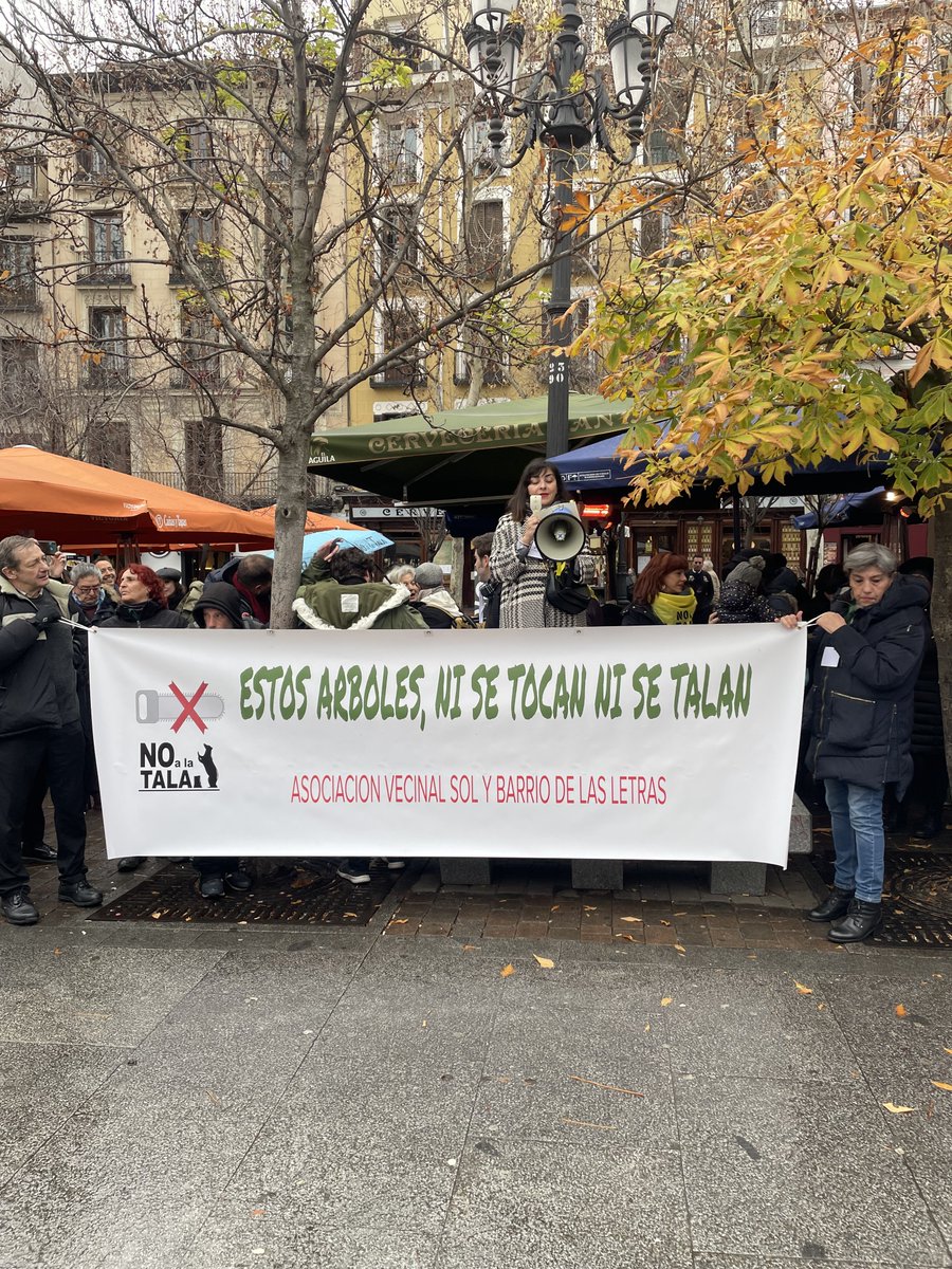 ¡Los árboles de Santa Ana, ni se tocan ni se talan! #noalatala <a href="/avsolyletras/">Asociación Vecinal Sol y Barrio de las Letras</a>