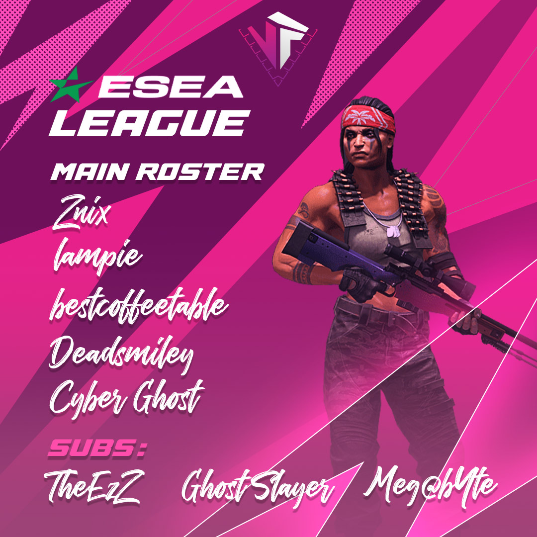 V-Fortis (@vfortisfe) on Twitter photo New Year, New battles in the <a href="/ESEA/">ESEA League</a> Season!
Meet our main roster ready to play in the league: <a href="/Znix_GG/">Zиїж</a>, <a href="/lampieZA/">I.am.pie 🏳️🌈</a>, <a href="/BestCoffeeTafel/">Best Coffee Table</a>, <a href="/DeadSmiley_/">DeadSmiley</a> and <a href="/Maja_Carstens/">Cyber Ghost</a>. Plus, our ace subs are on standby for those unpredictable moments (looking at you, loadshedding 😅)!
#cs #esea New Year, New battles in the <a href="/ESEA/">ESEA League</a> Season!
Meet our main roster ready to play in the league: <a href="/Znix_GG/">Zиїж</a>, <a href="/lampieZA/">I.am.pie 🏳️🌈</a>, <a href="/BestCoffeeTafel/">Best Coffee Table</a>, <a href="/DeadSmiley_/">DeadSmiley</a> and <a href="/Maja_Carstens/">Cyber Ghost</a>. Plus, our ace subs are on standby for those unpredictable moments (looking at you, loadshedding 😅)!
#cs #esea
