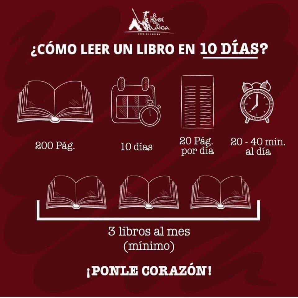 Reescriba's tweet photo. ¿Para qué leer un libro en 10 días si no es para presentar un examen?

Mejor tómate tu tiempo. Lee, releee, divaga y retoma la lectura. Que la lectura sea para ti un placer y un goce. https://t.co/PDadGl5yXN