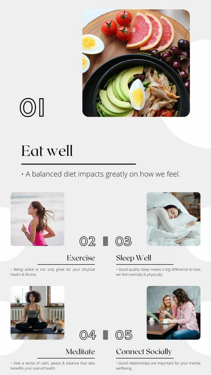 MentalHealth034's tweet photo. "5 steps to maintain a good mental health well-being"
#MentalHealthMatters #MentalHealthAwareness #mentallychallenged #MentalHealthSupport #MentalWellness https://t.co/AiFxDcVruH